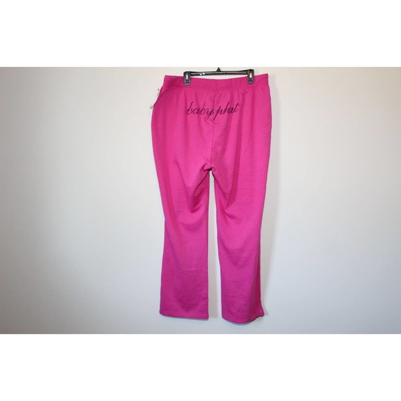 NWT Baby Phat Y2K Bling Logo Sweatpants Rhinestone Pink Plus Size 2X H14232 - Picture 6 of 13